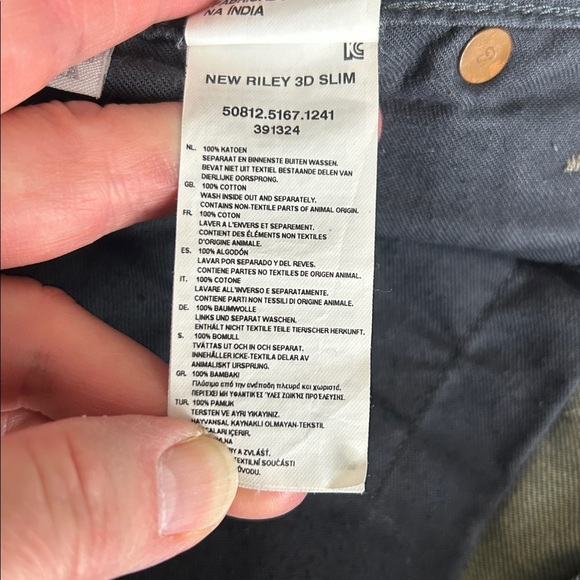 G-Star Raw GS01 New Riley 3D Slim Men's Blue Jeans. Size 31x32 - Picture 12 of 12